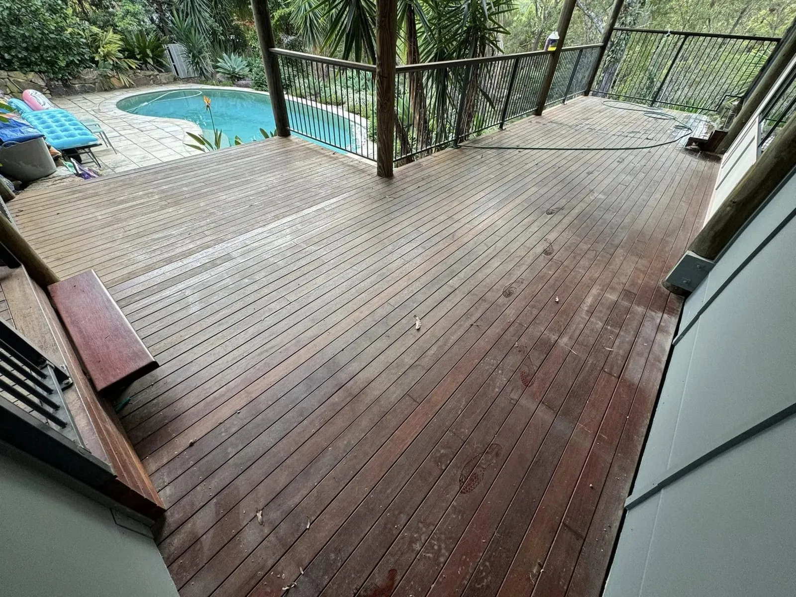 Before: Neglected deck restoration